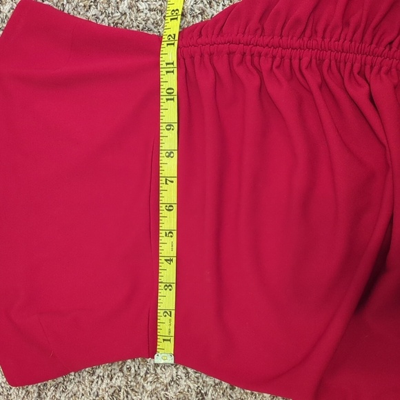 Windsor Ready to Ruche red sleeveless adjustable ruched asymmetrical mini dress - Picture 8 of 10